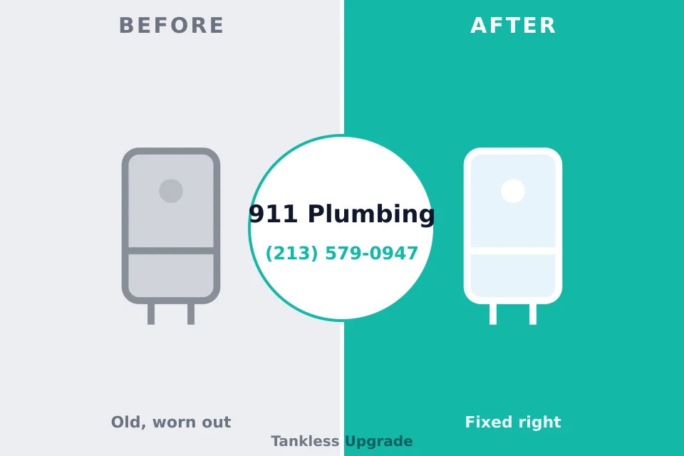 Before and after: plumbing company Bowling Green, FL